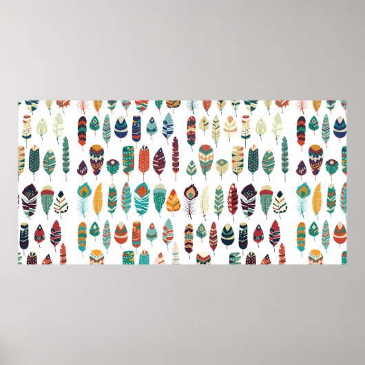 ボホ族のヴィンテージの集まり民族手描き ポスター (正面)