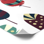 ボホ族のヴィンテージの集まり民族手描き ポスター (角)