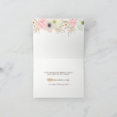 ボホ族素朴フローラと羽毛 サンキューカード (内部)