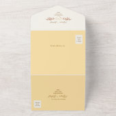 ボホ春の結婚式 オールインワン招待状 (外側)