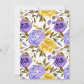 ボホ春の花と金ゴールドブンニースイースターブランチ 招待状 (裏面)