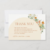 ボホ春の花ベビーシャワーサンキューカード サンキューカード (正面)