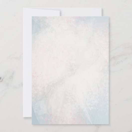 ボホ春ウォーター色フローラ牛スカル結婚ズ セーブザデート (裏面)