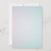 ボホ春ウォーター色フローラ牛スカル結婚ズ 招待状 (裏面)