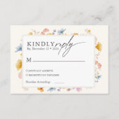 ボホ春ワイルドフラワーズ植物園 エンクロージャーカード (正面)