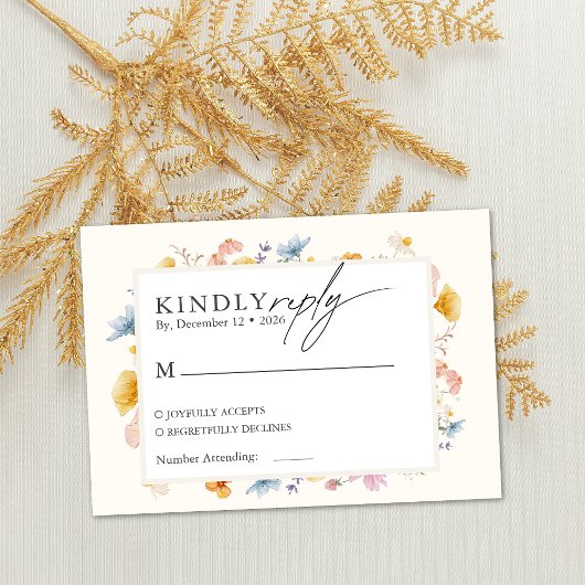 ボホ春ワイルドフラワーズ植物園 エンクロージャーカード