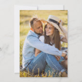 ボホ春ワイルドフラワー |ボタニカル結婚の写真 招待状 (裏面)