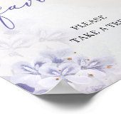 ボホ春紫ほこりっぽい青いピンクの花が好き ポスター (角)