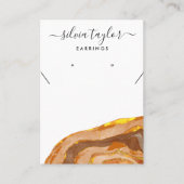 ボホ書道イヤリングネックレスディスプレイ 名刺 (正面)