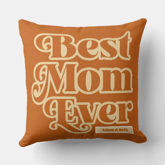 ボホ最高のママママザパーソナライズされたーデー クッション (裏面)