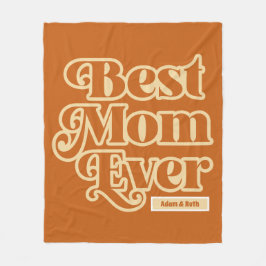 ボホ最高のママママザパーソナライズされたーデー フリースブランケット