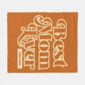 ボホ最高のママママザパーソナライズされたーデー フリースブランケット (正面(横))