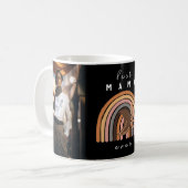 ボホ最高のママ今まモダンで撮影マザーズデイマグ コーヒーマグカップ (正面左)