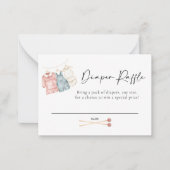 ボホ服おむつラッフルカード ノートカード (正面)