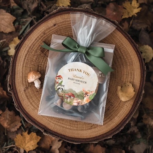 ボホ森林森林動物素朴赤ちゃんシャワー フェイバーバッグ