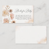 ボホ植物学男女兼用書ベビー エンクロージャーカード (正面/裏面)