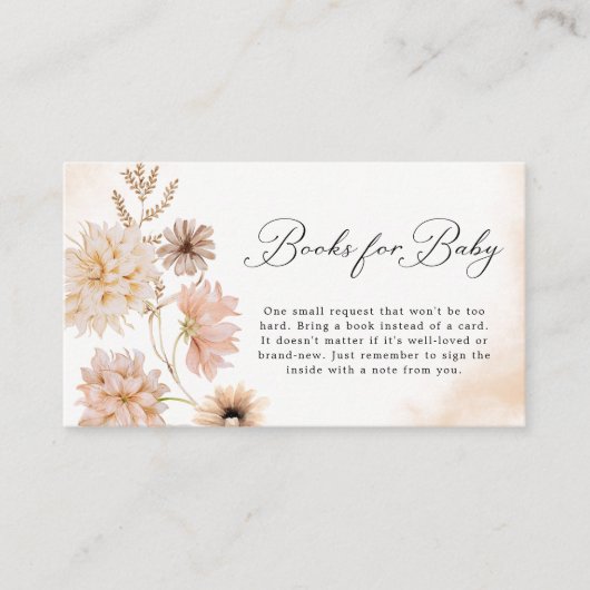 ボホ植物学男女兼用書ベビー エンクロージャーカード (正面)