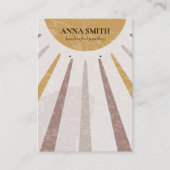 ボホ水彩サンスタッドイヤリング表示 名刺 (正面)