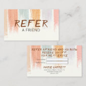 ボホ水彩ブラシストローク 紹介カード (正面/裏面)