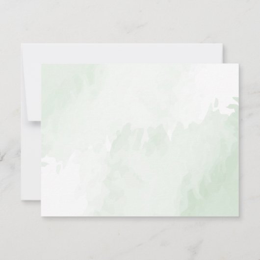 ボホ水彩ユーカリ葬儀お礼の注 サンキューカード (裏面)