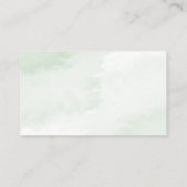 ボホ水彩ユーカリ・ベビーシャワー エンクロージャーカード (裏面)