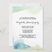 ボホ水彩書道写真卒業 招待状 (裏面)