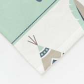 ボホ水彩毛布カスタマイズ布 フリースブランケット (角)