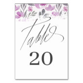 ボホ水彩牡丹ピンクテーブル番号 テーブルナンバー (正面)