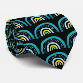 ボホ水彩虹の模様 ネクタイ