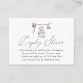 ボホ水彩赤ちゃん服ディスプレイシャワー エンクロージャーカード (正面)