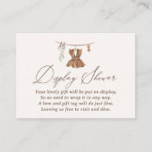 ボホ水彩赤ちゃん服ディスプレイシャワー エンクロージャーカード (正面)