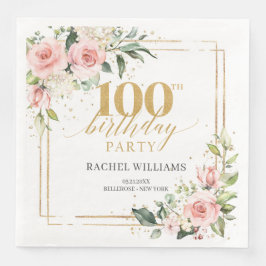 ボホ水彩赤面フローラ緑100th b-day