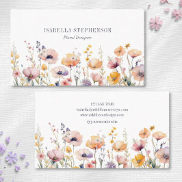 ボホ水彩野草花屋デザイナー 名刺