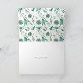 ボホ水色ユーカリと多肉類フレーム サンキューカード (内部)