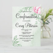 ボホ水色ユーカリ葉確認 招待状 (スタンド正面)