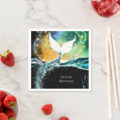 ボホ海マーメイド誕生日 スタンダードカクテルナプキン (インサイチュ)