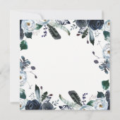 ボホ海軍牡丹の結婚式の日付を保存 セーブザデート (裏面)