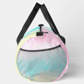 ボホ渦巻形のGroovy抽象芸術Genderfluxプライドフラグ ダッフルバッグ (右)