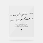 ボホ澄んアクリル記念館に来てほしい アクリルサイン (正面)