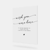 ボホ澄んアクリル記念館に来てほしい アクリルサイン (傾斜)