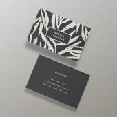 ボホ熱帯グランジ抽象芸術パ葉ームパターン 名刺