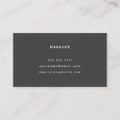 ボホ熱帯グランジ抽象芸術パ葉ームパターン 名刺 (裏面)