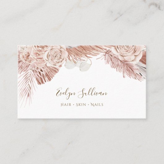 ボホ熱帯バラ名刺 名刺 (正面)