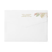 ボホ熱帯フローラのススキとドライフラワー ラップアラウンドラベル (裏面)