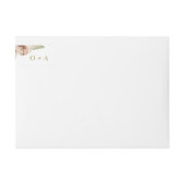 ボホ熱帯フローラのススキとドライフラワー ラップアラウンドラベル (正面)