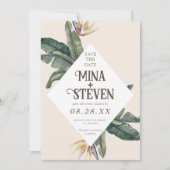 ボホ熱帯幾何学バ離れナナ結婚ナ セーブザデート (正面)