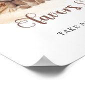 ボホ熱帯性テディベア乾燥したヤシのススキが好み ポスター (角)