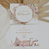 ボホ熱帯植物学 |花嫁のプロポーザルのカード 招待状