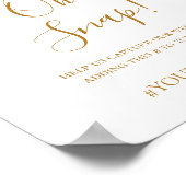 ボホ熱帯植物学 | Oh Snap結婚のハッシュタグ ポスター (角)