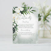 ボホ熱帯植物水彩詳細 エンクロージャーカード (スタンド正面)